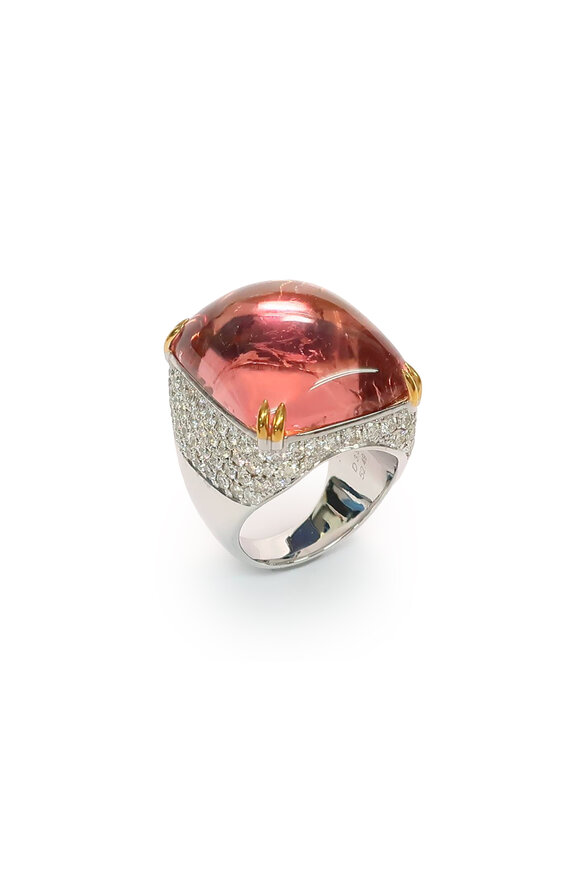 Alexander Laut Tourmaline & Diamond Statement Ring