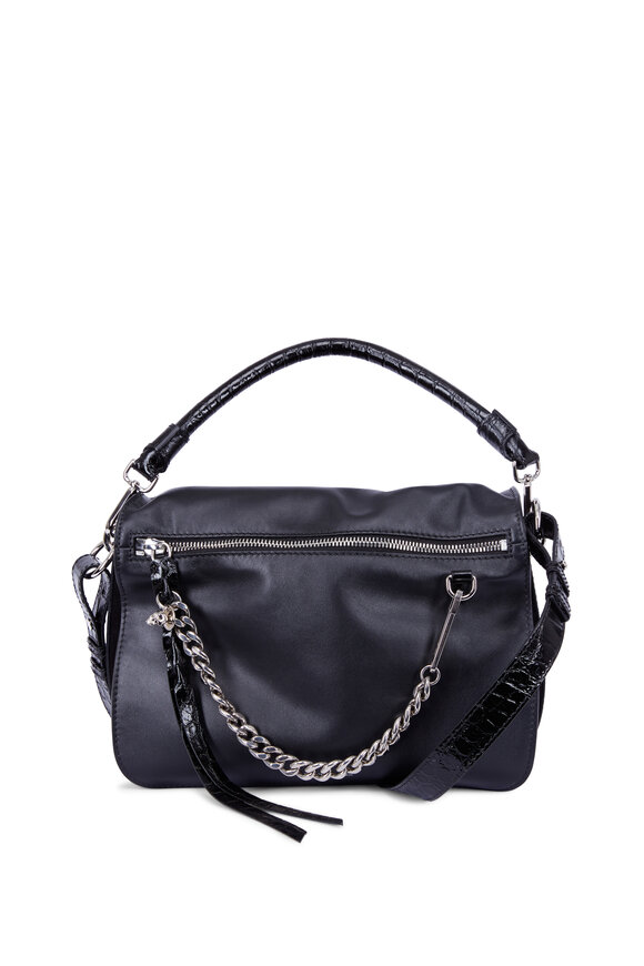 McQueen - Black Skull Chain Shoulder Bag