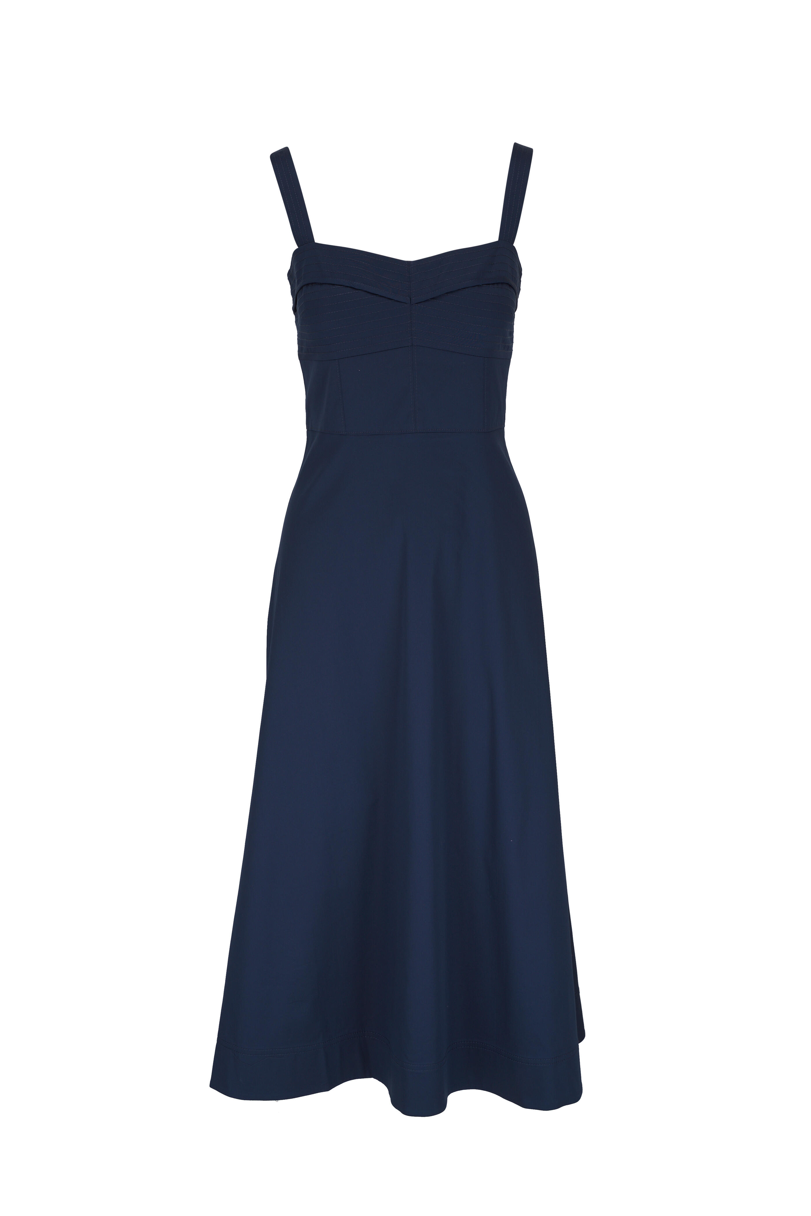 Veronica Beard - Aila Marine Blue Midi Dress | Mitchell Stores Veronica Beard - Aila Marine Blue Midi Dress | Mitchell Stores