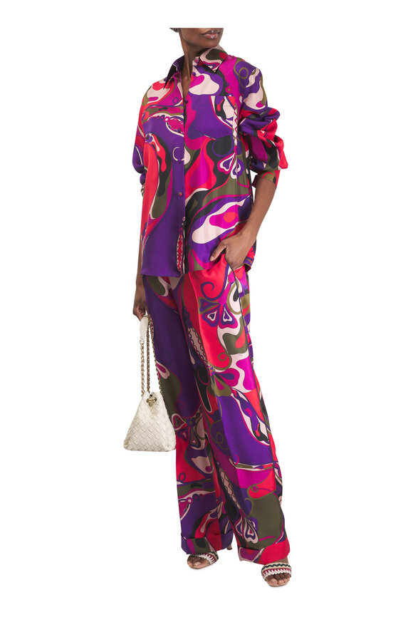 Pucci Camica Print Silk Shirt - view 2