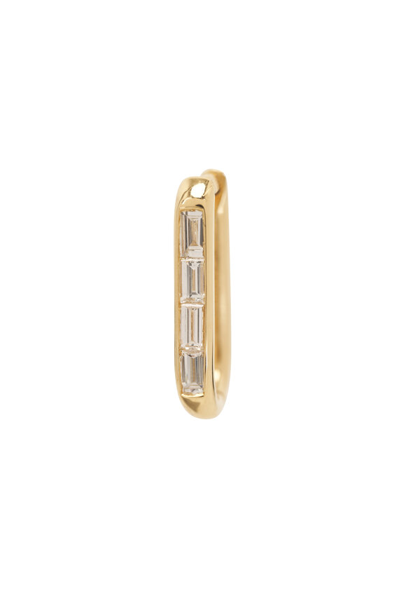 Foundrae - Baguette Diamond Ear Fob 