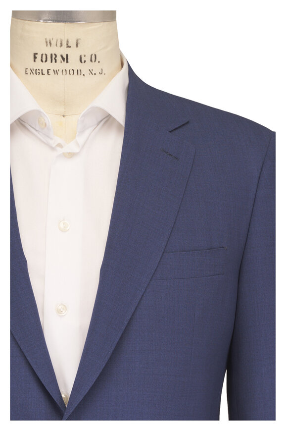Canali Impeccabile Slate Blue Wool Suit - view 1