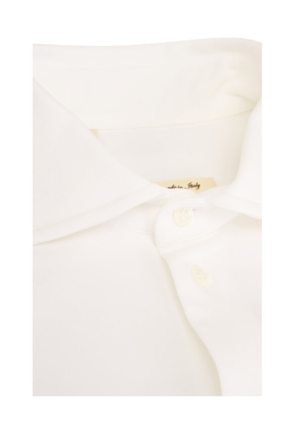Maurizio Baldassari White Jersey Techmerino Sportshirt - view 2
