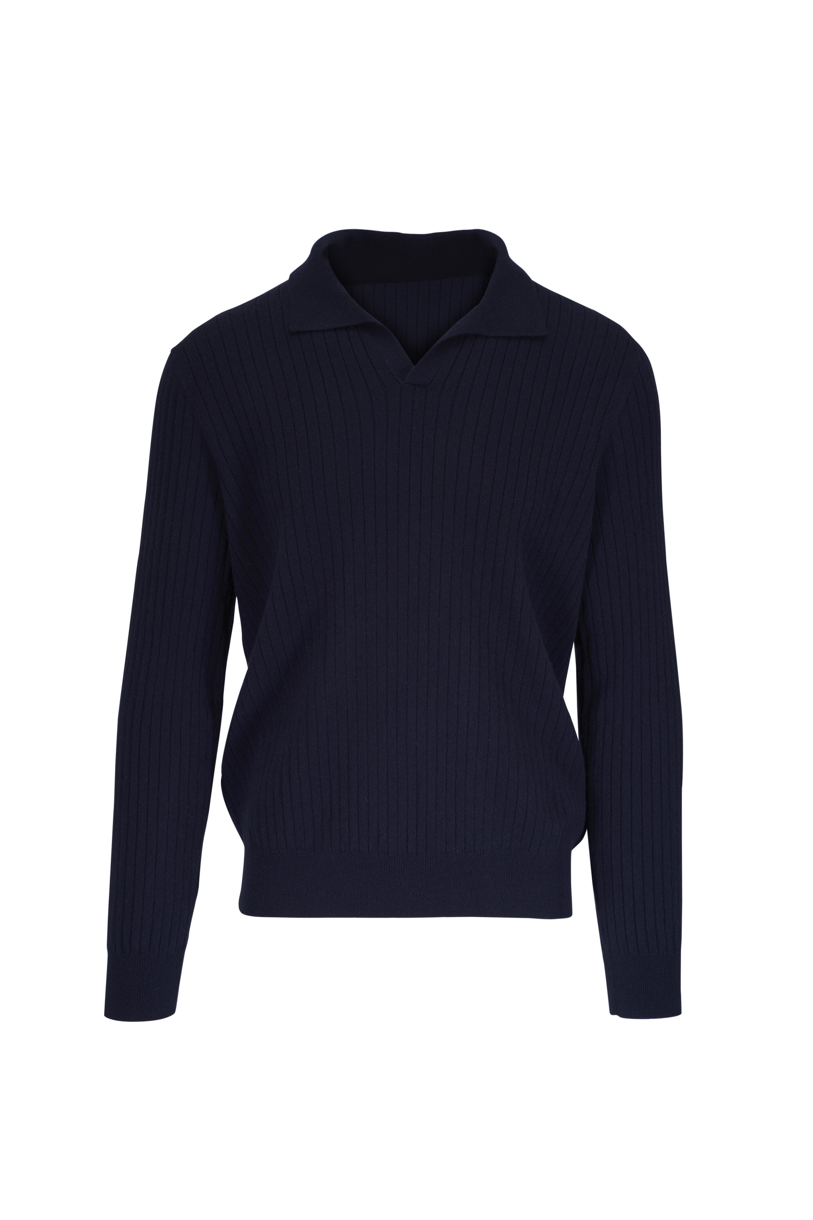 Loro Piana - Lexington Navy Blue Baby Cashmere Polo