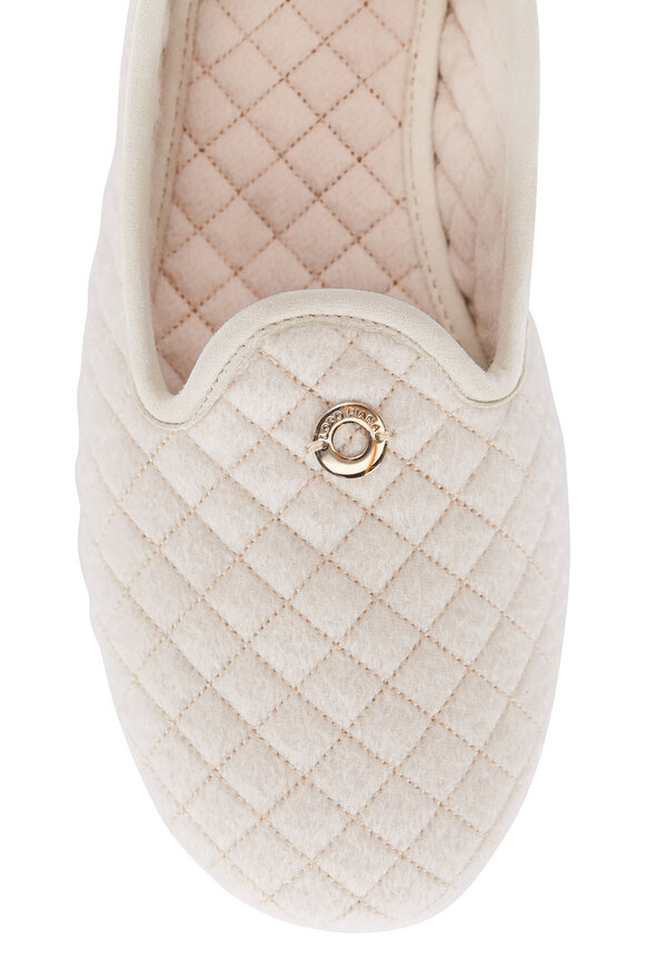 Loro Piana - Pantofola Classica Maple Quilted Cashmere Slipper