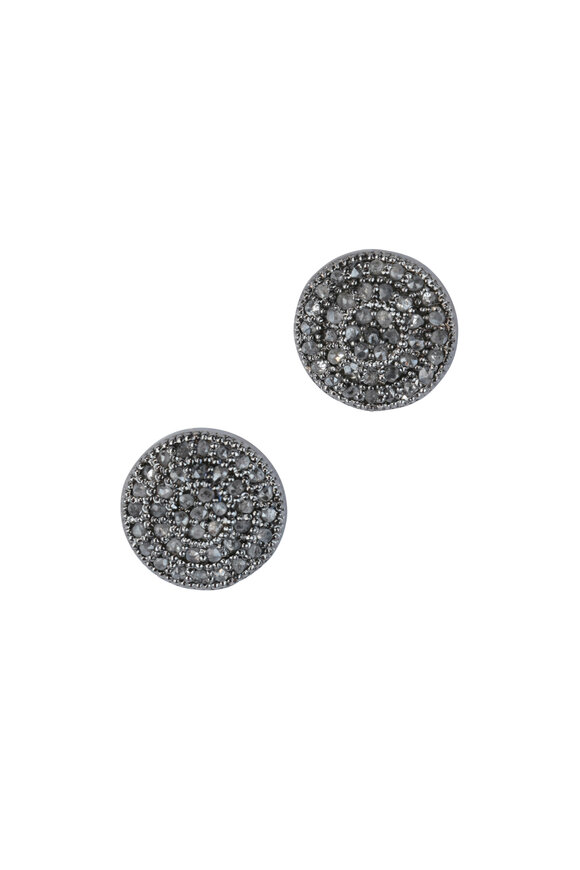 Loren Jewels - Sterling Silver Pavé Stud Earrings