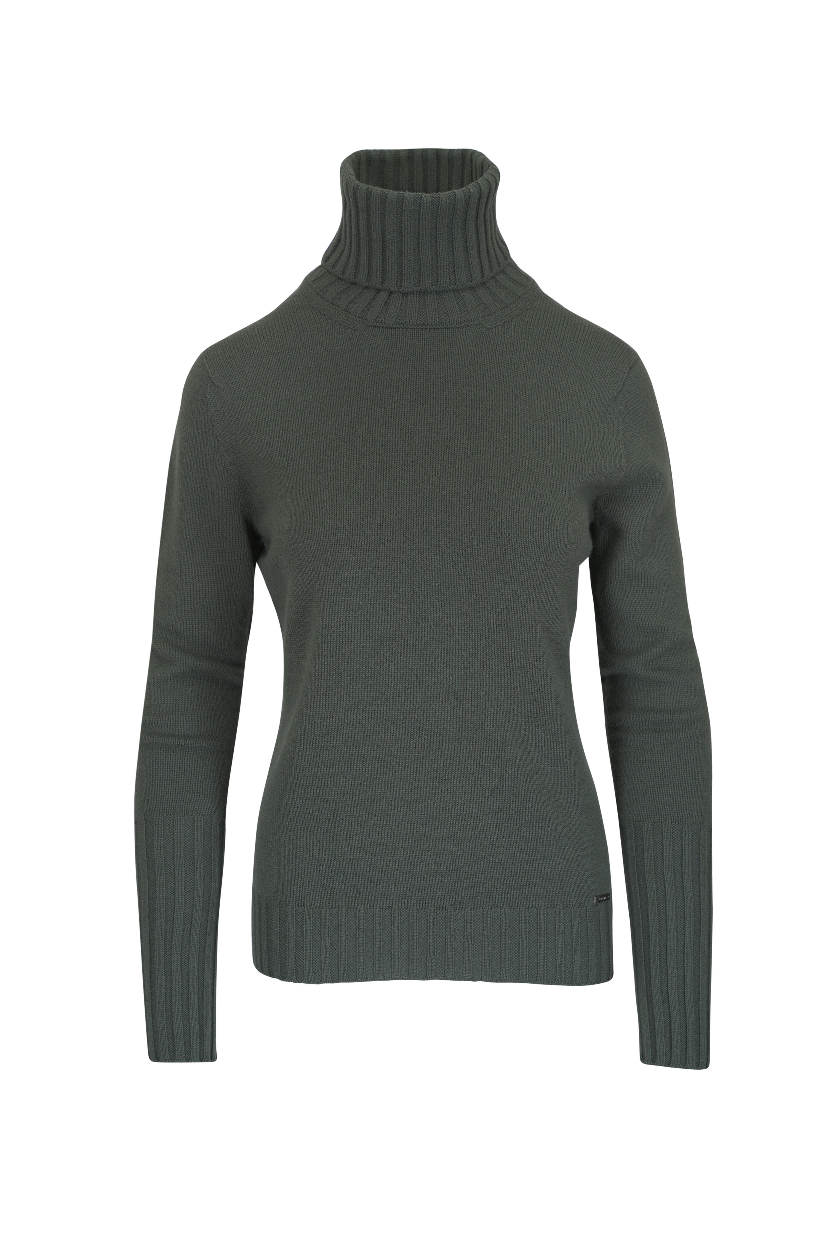 Kiton - Green Turtleneck Cashmere Sweater