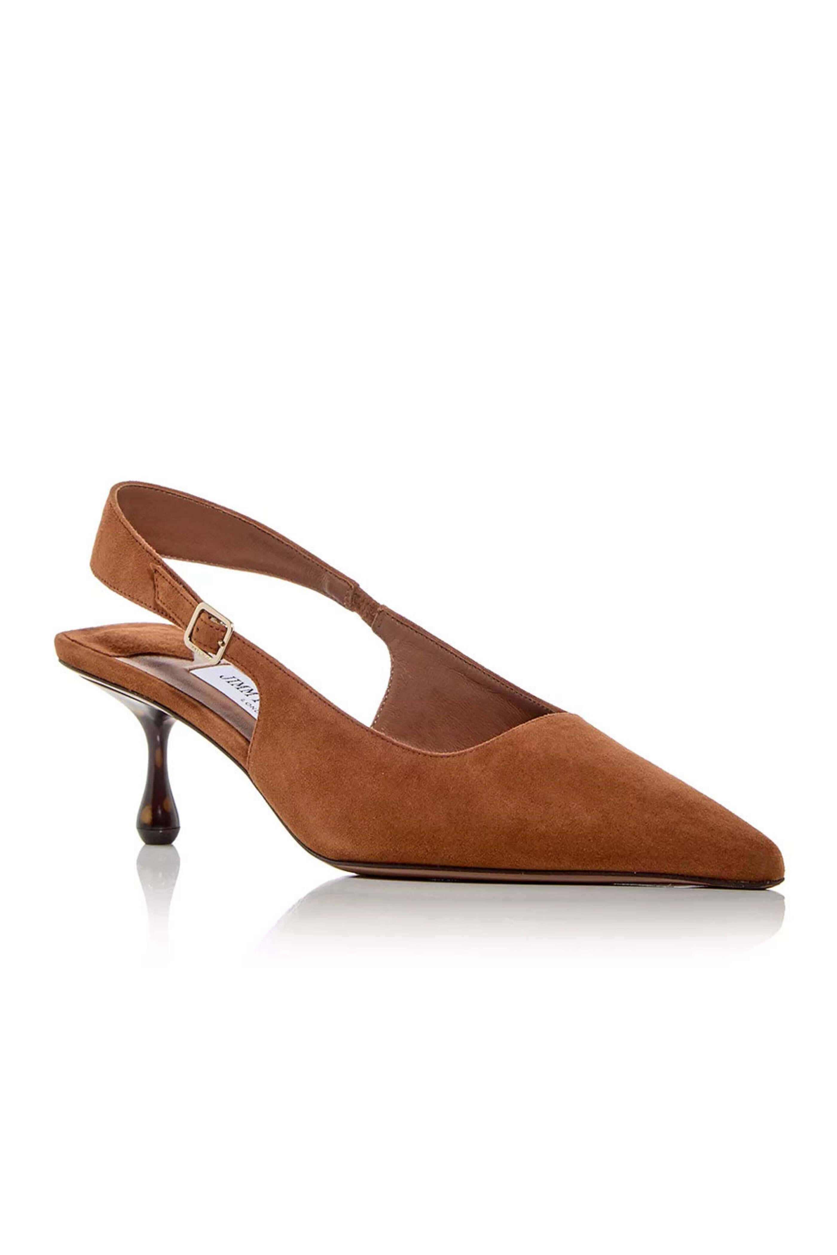 Jimmy Choo - Amel 50 Slingback in Tan | Mitchell Stores