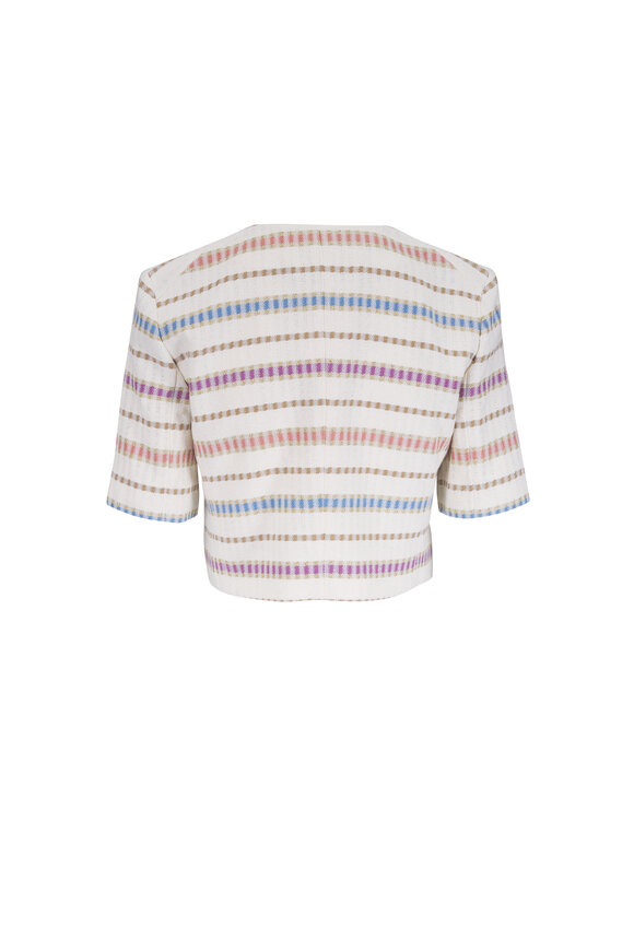 Veronica Beard Orville Ecru Multi Jacket - view 3