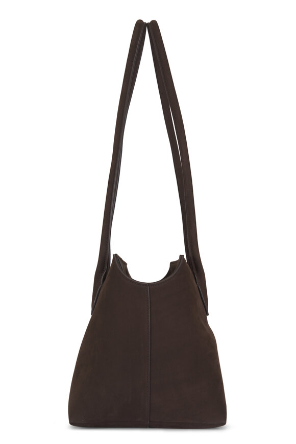 The Row Terrasse Brown Nubuck Leather Shoulder Bag - view 3