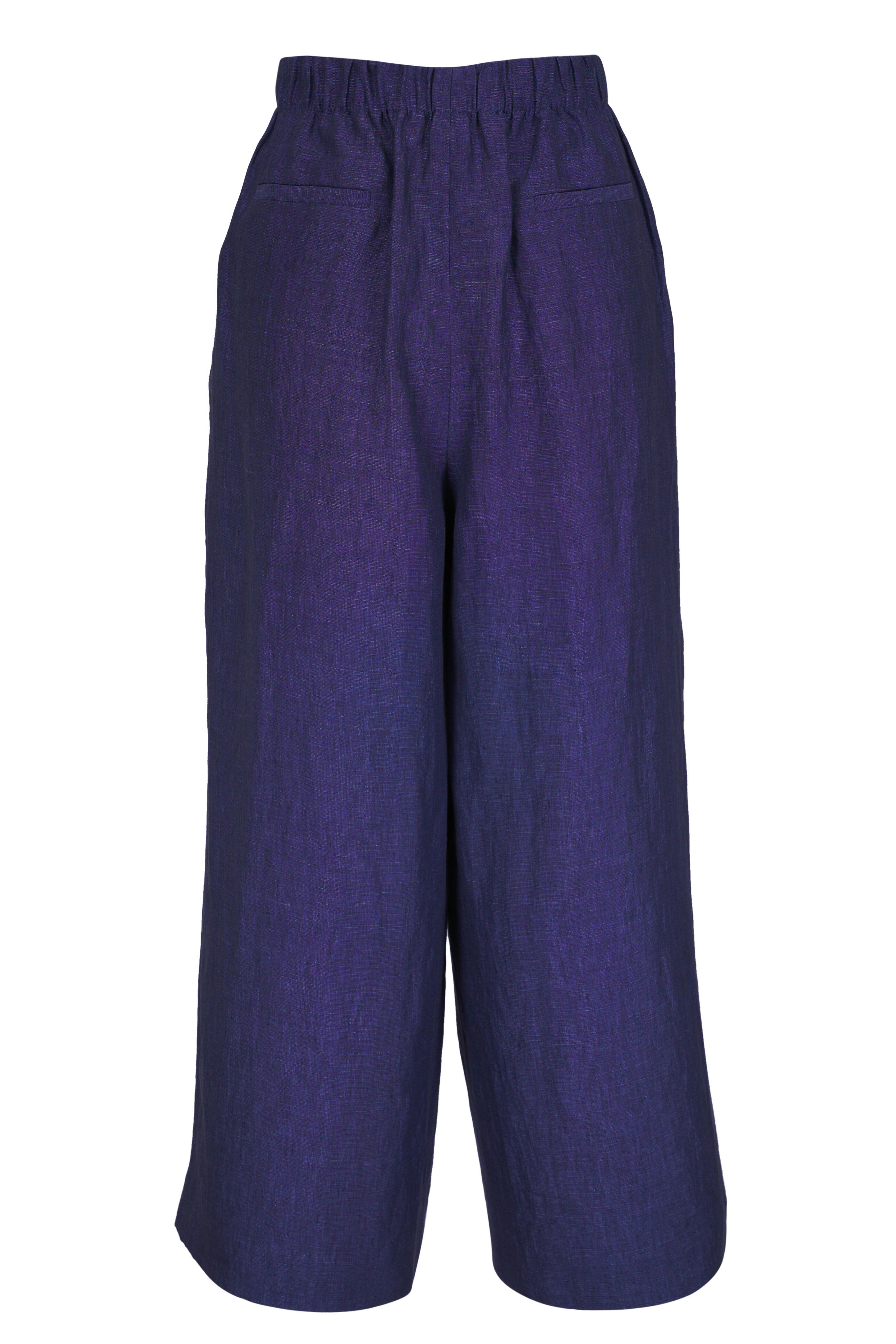 Lafayette 148 New York - Columbus Delft Blue Wide-Leg Linen Pant