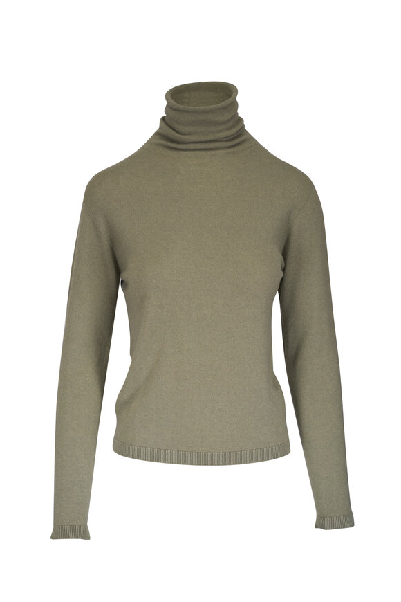 Antonelli Alcina Green Wool, Cashmere & Silk Turtleneck