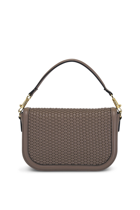 Valentino Garavani - Clay Woven Leather Shoulder Bag