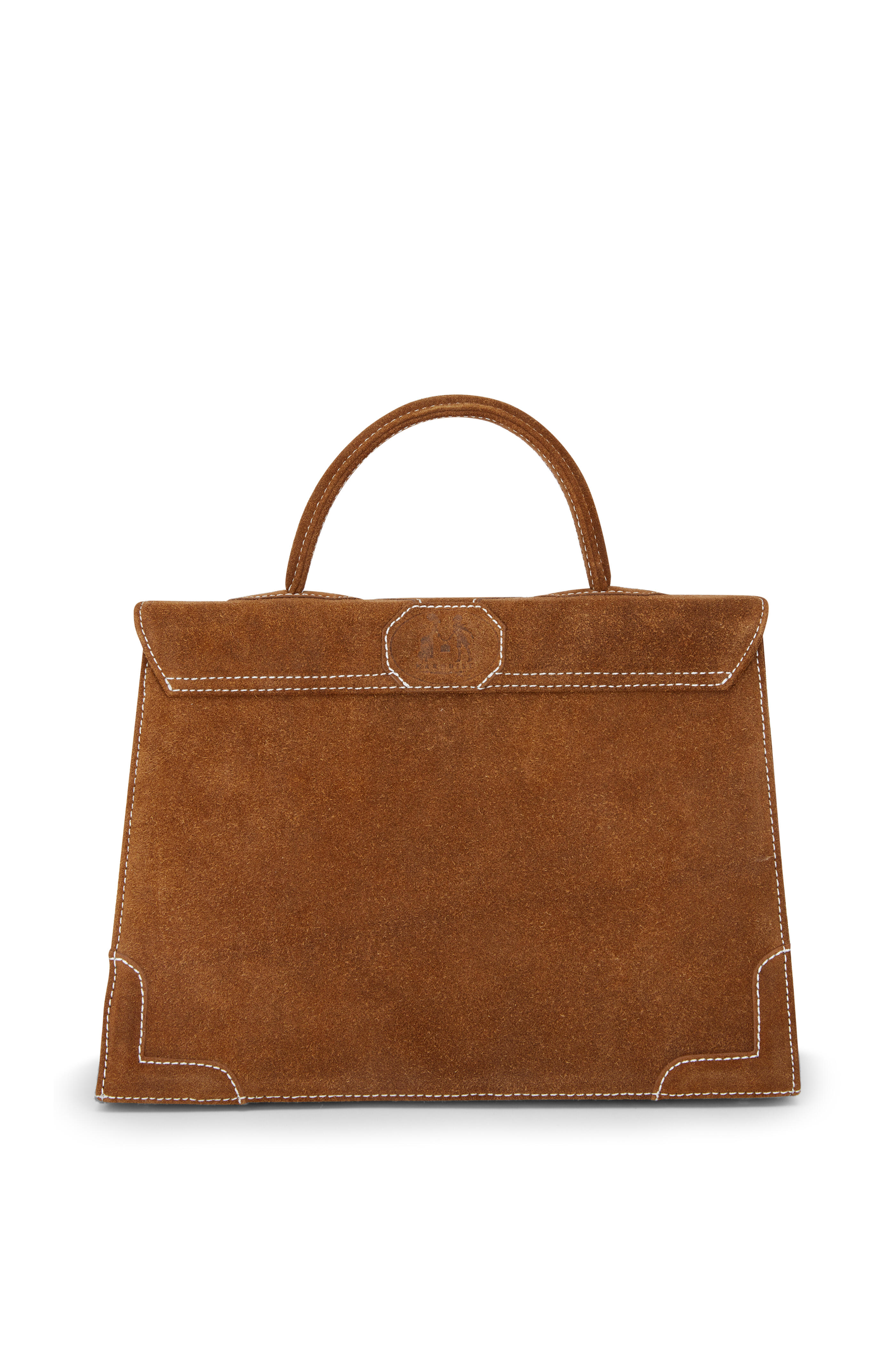 Marquise Paris - Lumière Tobacco Suede Animal Print Shoulder Bag