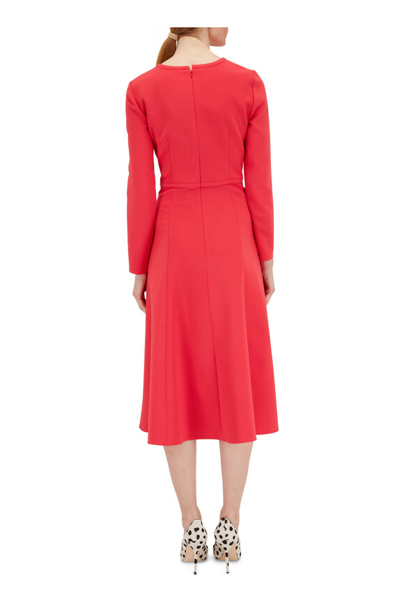 Carolina Herrera - Pink Icon Triple Bow Midi-Dress