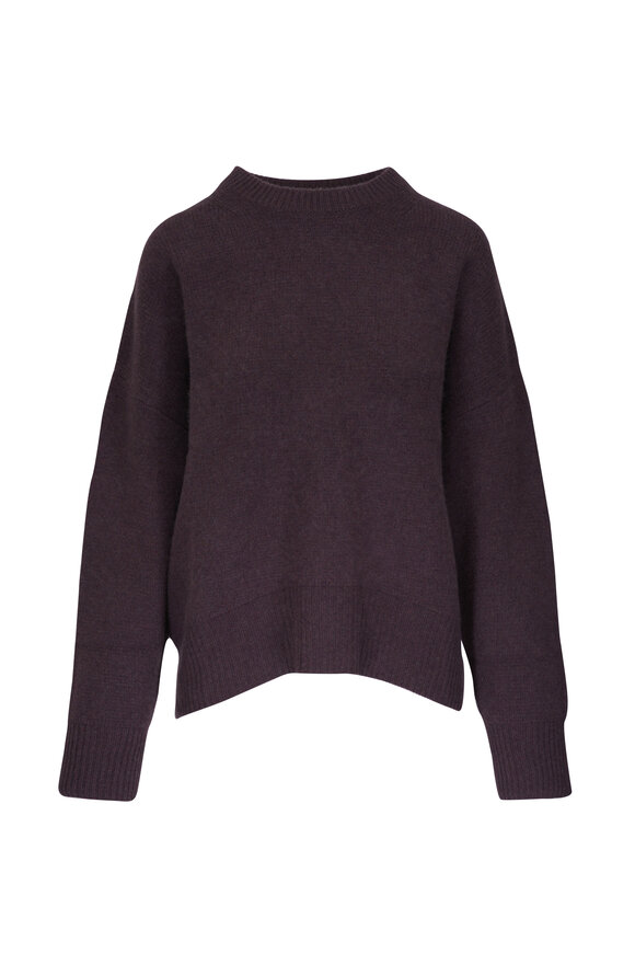 Le Kasha Royan Purple Crewneck Cashmere Sweater