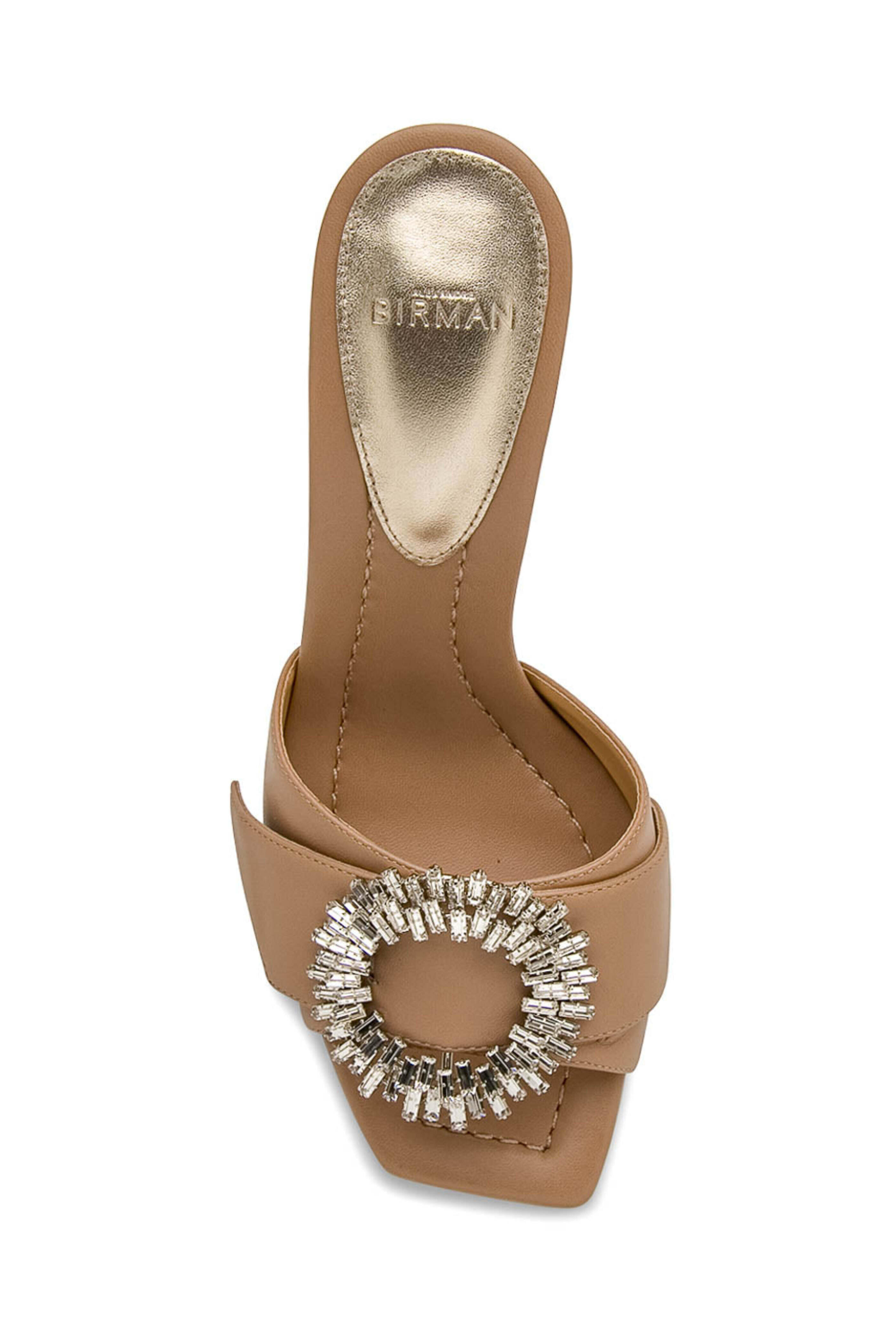 Alexandre Birman - Tan Madeline Open Toe Mule Sandal