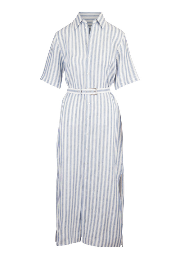 carolina herrera off-the-shoulder ruched denim midi dress Carolina Herrera Off-The-Shoulder Ruched Denim Midi Dress
