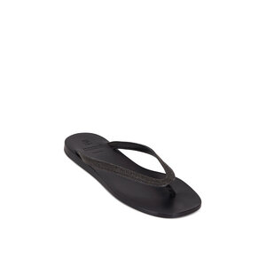 サンダル・ミュール BRUNELLO CUCINELLI Women Sandals MZSKC2983LE C101 BLACK Brunello Cucinelli Black Sandals with Precious Strap