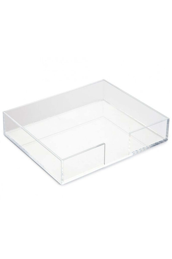 Black Ink Large Lucite Notepad Tray