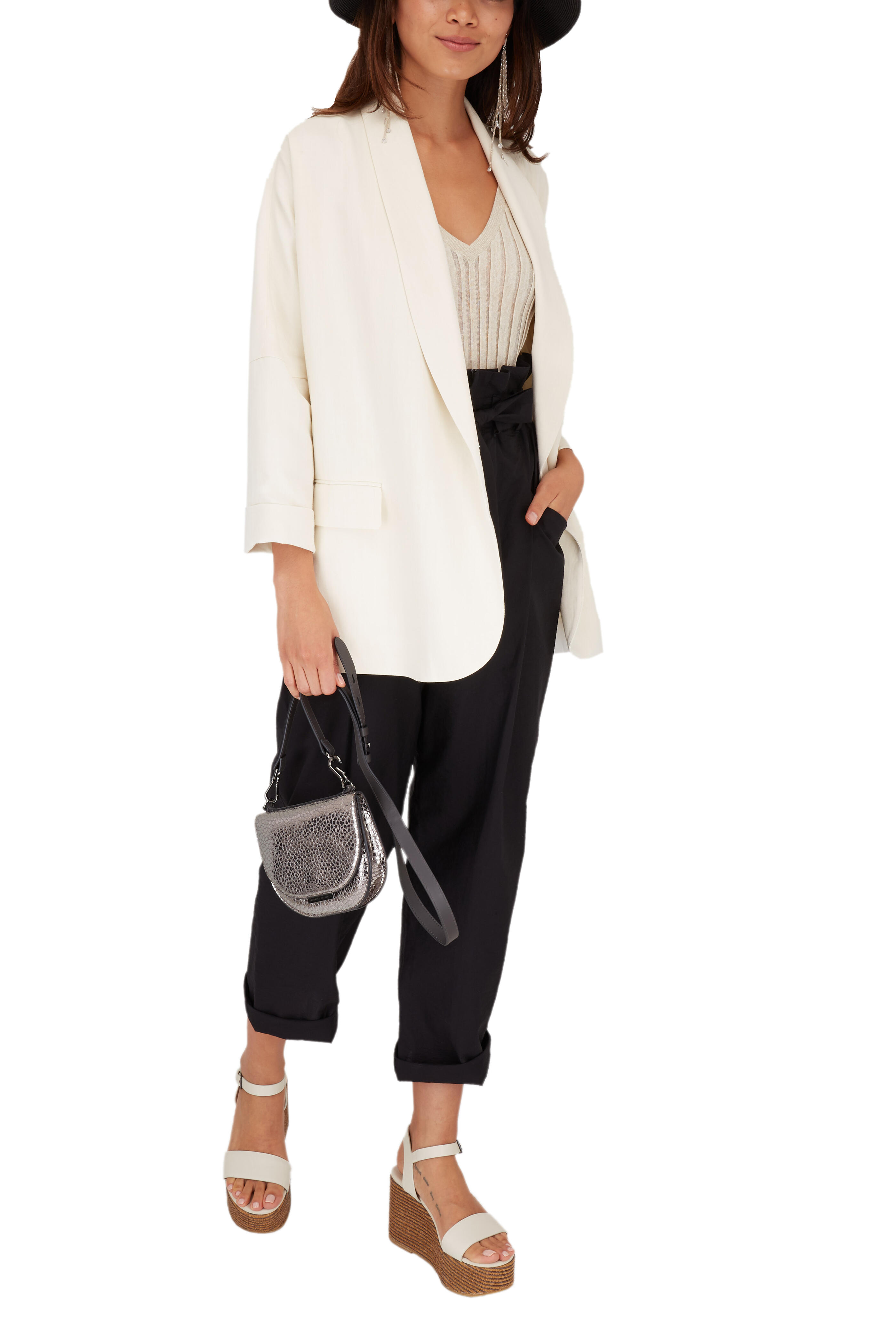Brunello Cucinelli - Natural Linen Shawl Lapel Drop Sleeve Blazer