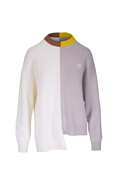 Loewe - Pink Embroidered Anagram Crop Sweatshirt