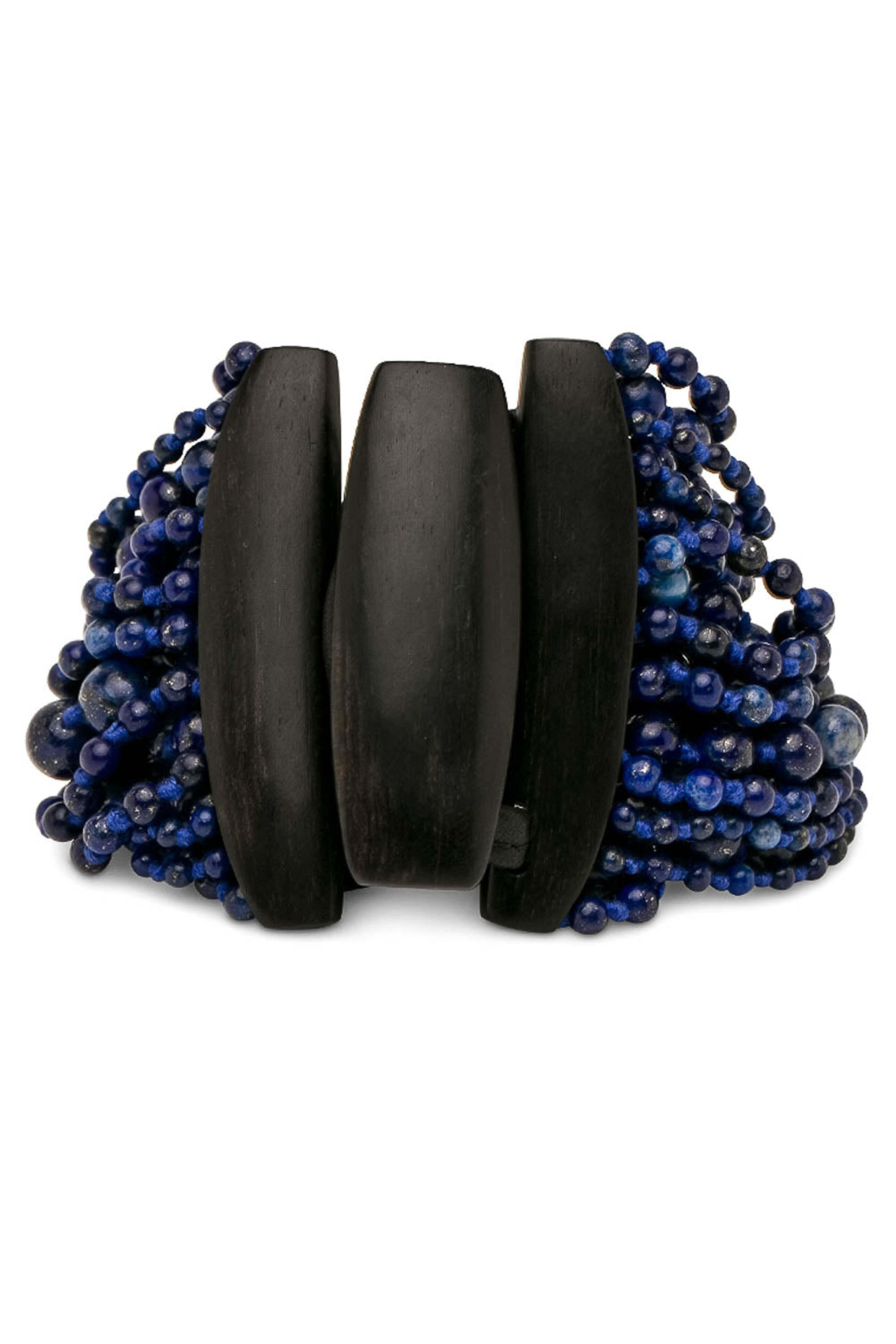 Monies - Blue Pearl Beaded Multi Strand Bracelet
