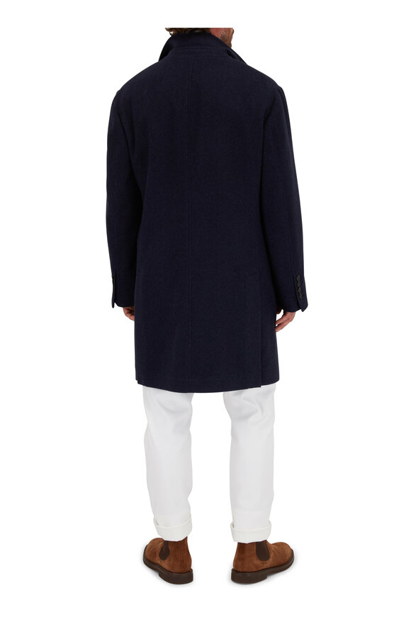 Brunello Cucinelli - Navy & Blue Madras Wool, Silk, & Linen Sportcoat 