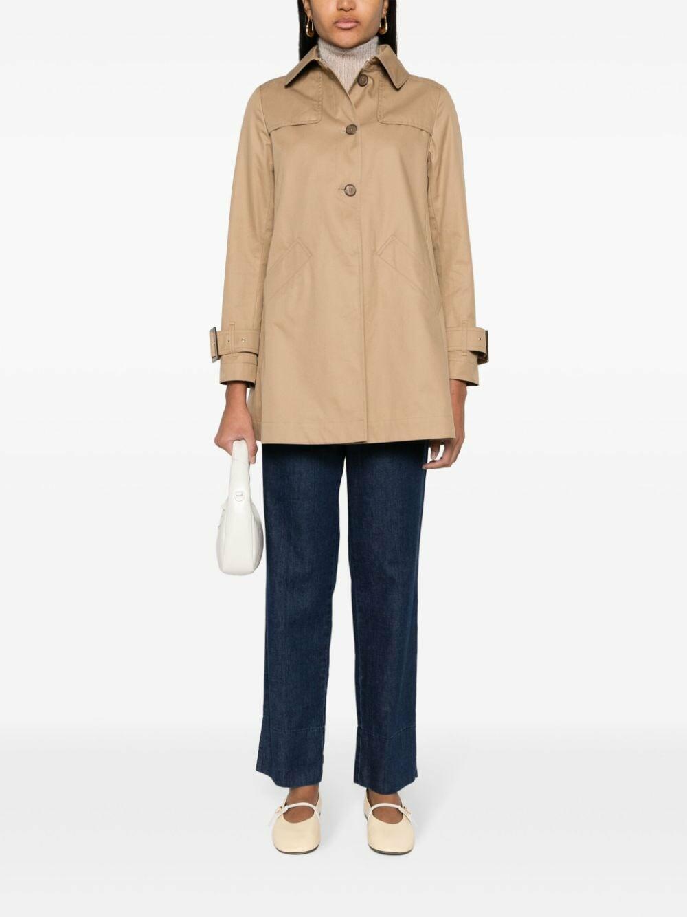 Herno - Delon Sand Cotton Trench Coat | Mitchell Stores