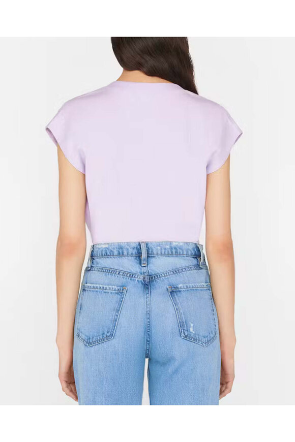 Frame Lilac Le Mid Rise V Tee - view 3