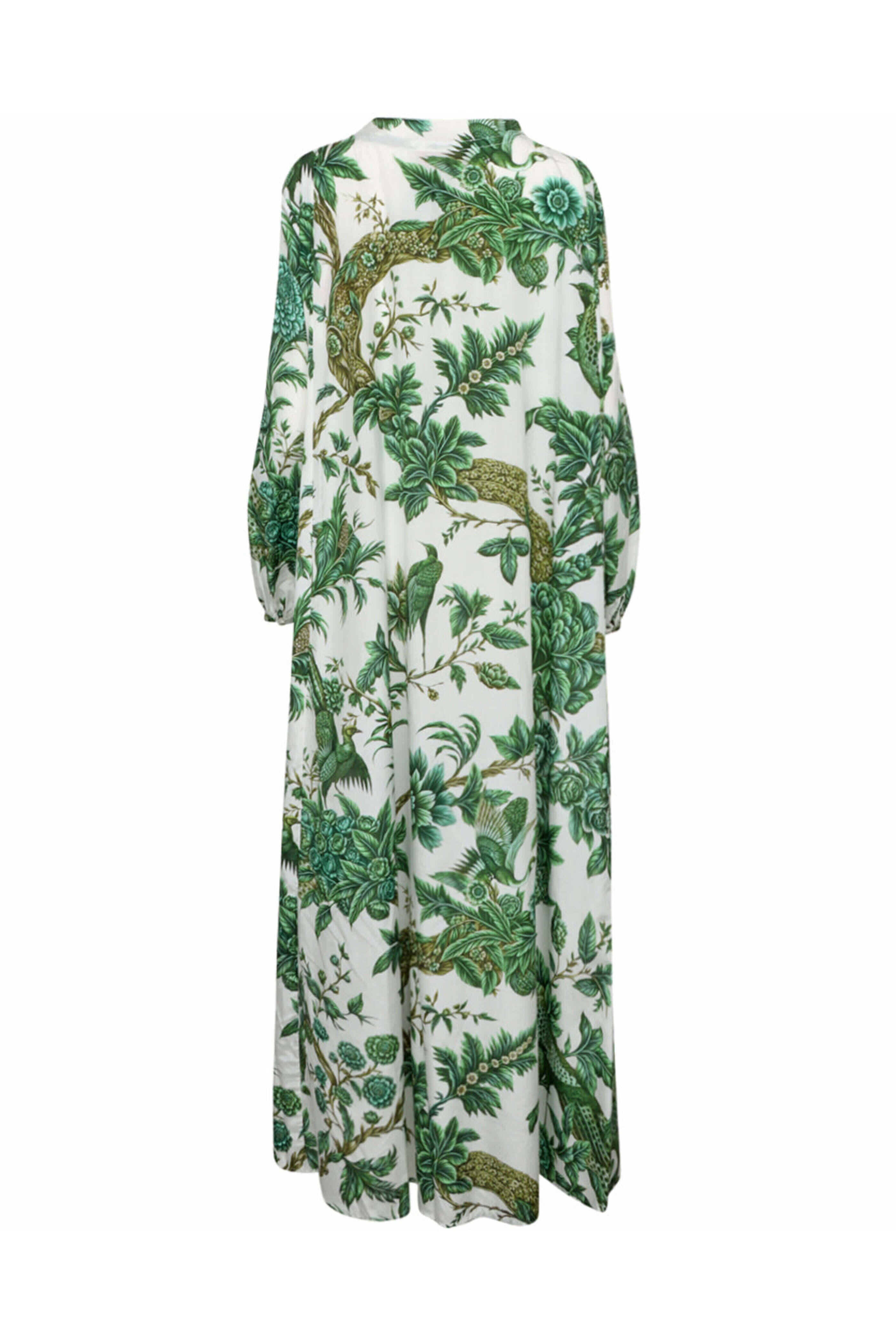 F.R.S. - Green Toile Silk Eione Habotai Dress