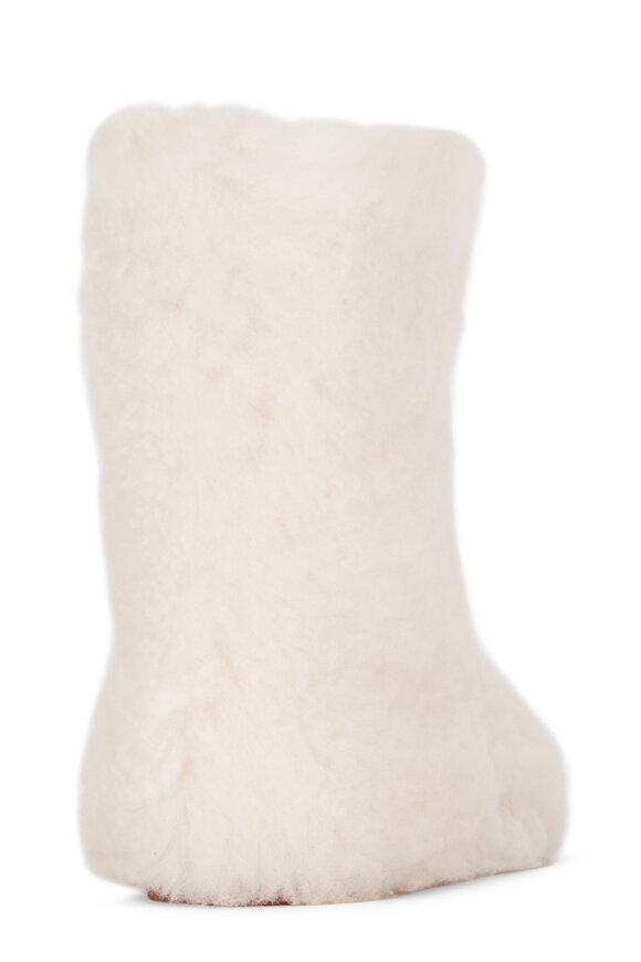 Loro Piana Natural Shearling Ankle Boot - view 3