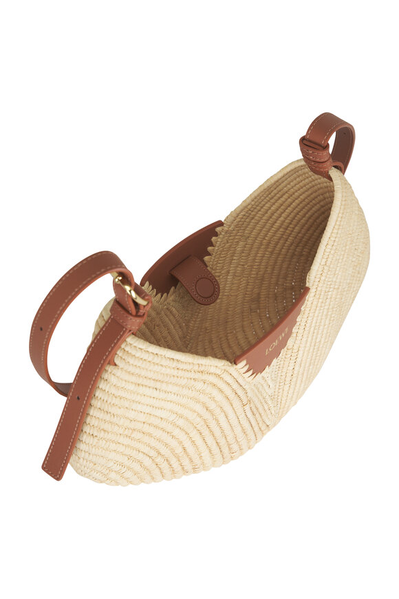 Loewe Medium Swing Natural Raffia & Leather Bag - view 4