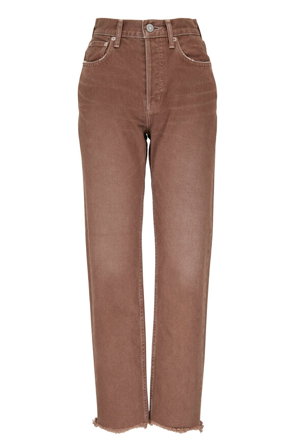 Moussy - Romulus Brown Wide Leg Straight Jean