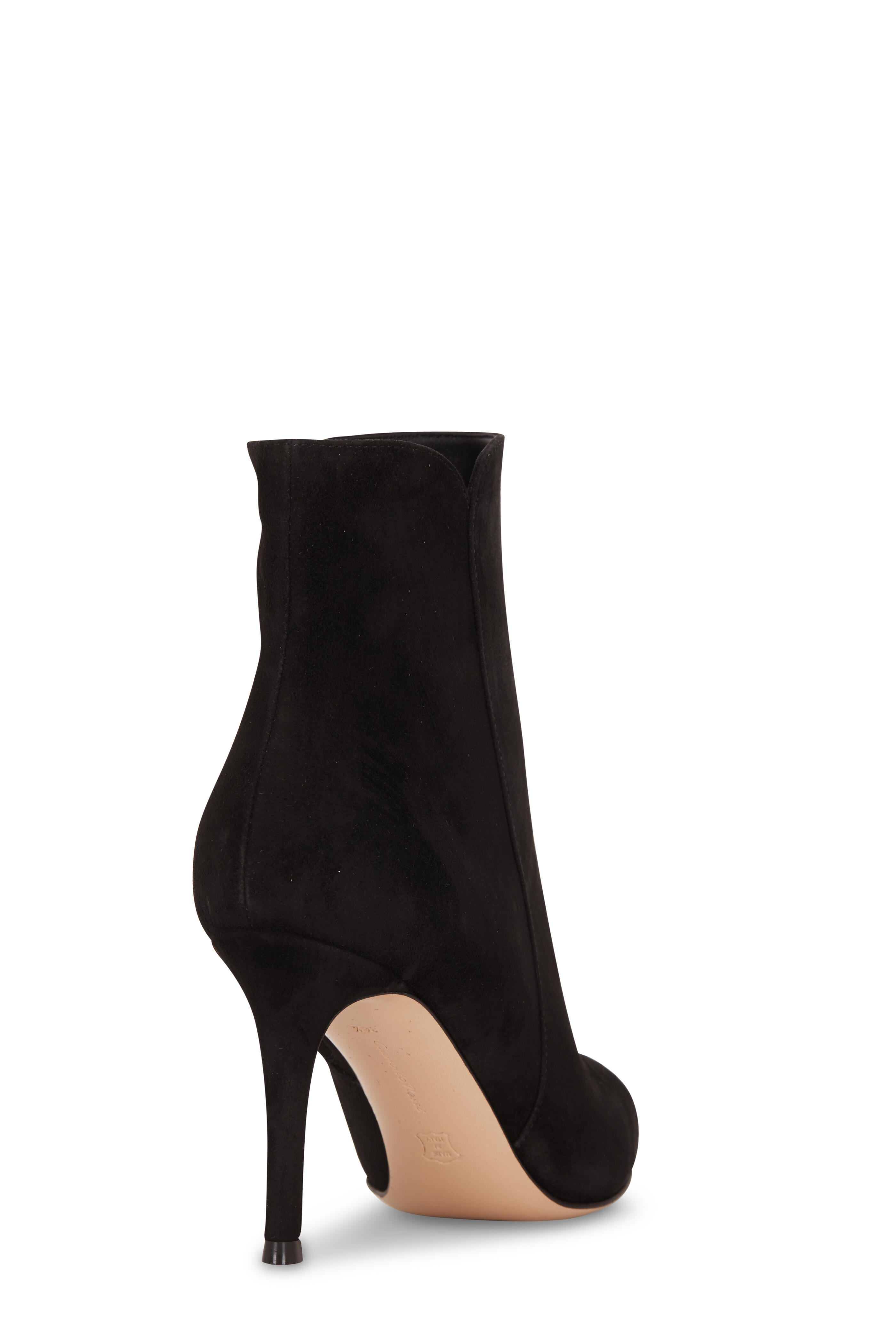 Gianvito Rossi - Camoscio Black Suede Ankle Boot, 85mm