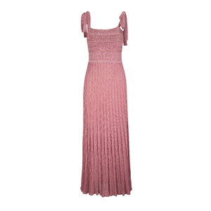 Zimmermann - Lucky Pink Metallic Tie Dress | Mitchell Stores