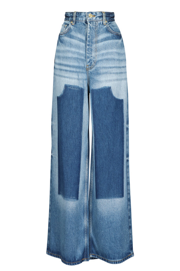 Ganni Tint Wash High Waisted Shadow Jean