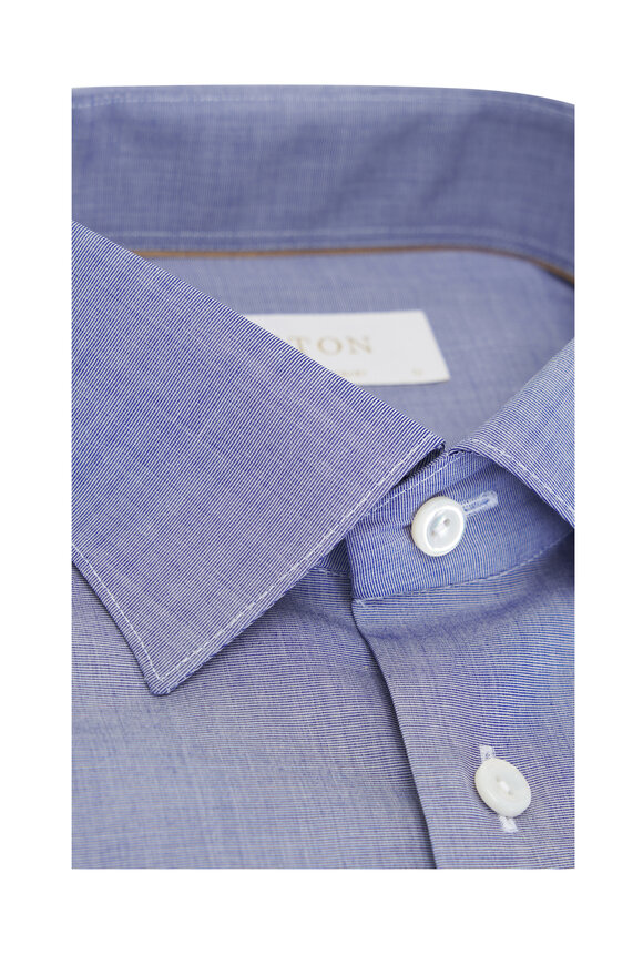 Eton - Blue Chambray Cotton Dress Shirt