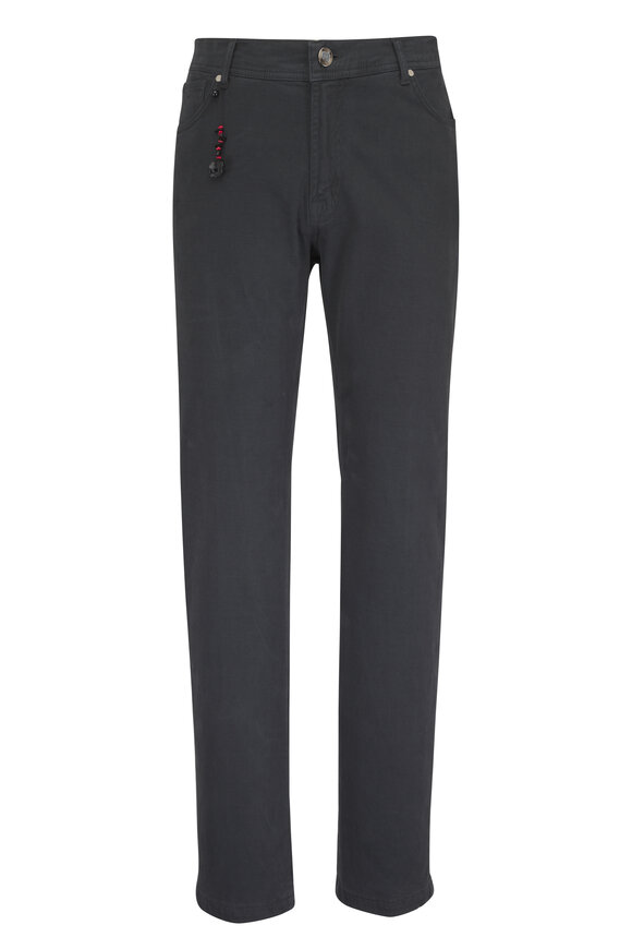 Marco Pescarolo Nerano Denim Dark Grey Flannel Five Pocket Pant - view 1