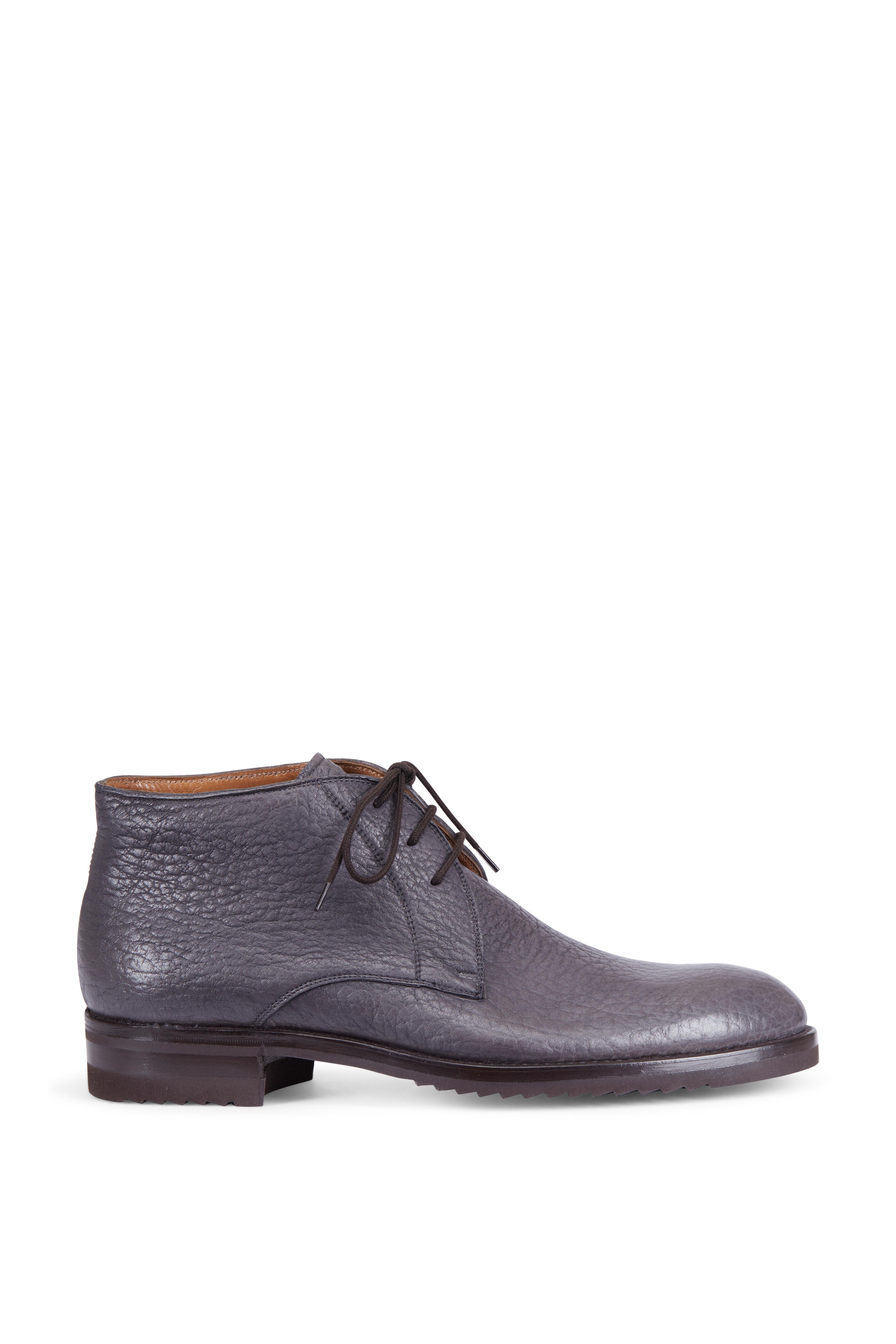 Gravati - Grey Bison Leather Chukka Boot