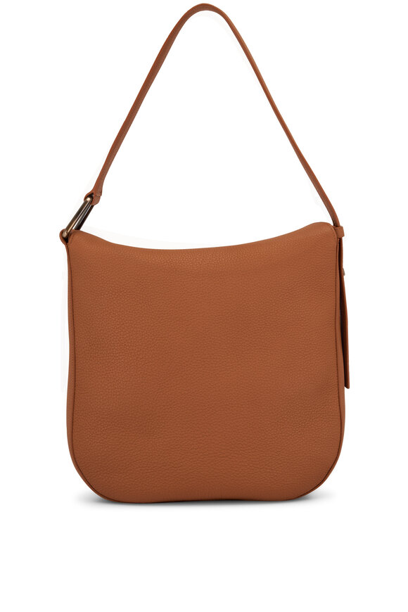 Akris - Medium Anna Cuoio Leather Hobo Bag 