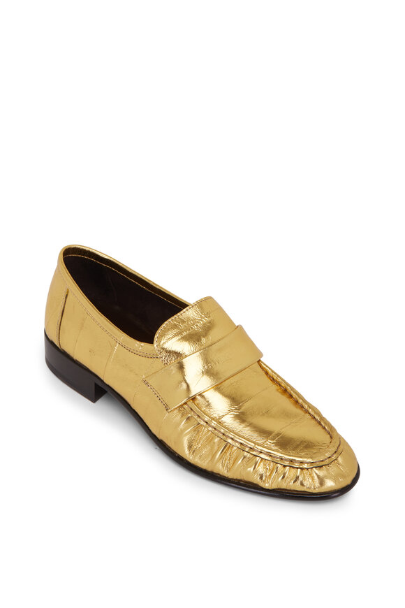 The Row - Gold Eel Loafer