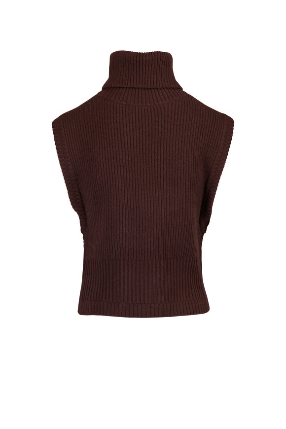 Simkhai Maple Wool Chocolate Sweater Tank - view 2