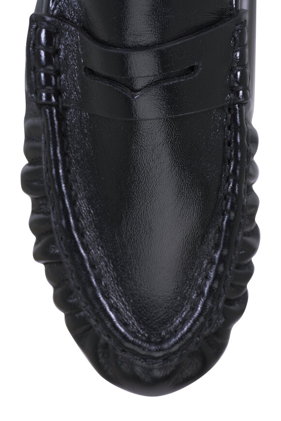 Saint Laurent - Le Loafer Noir Smooth Leather Penny Loafer