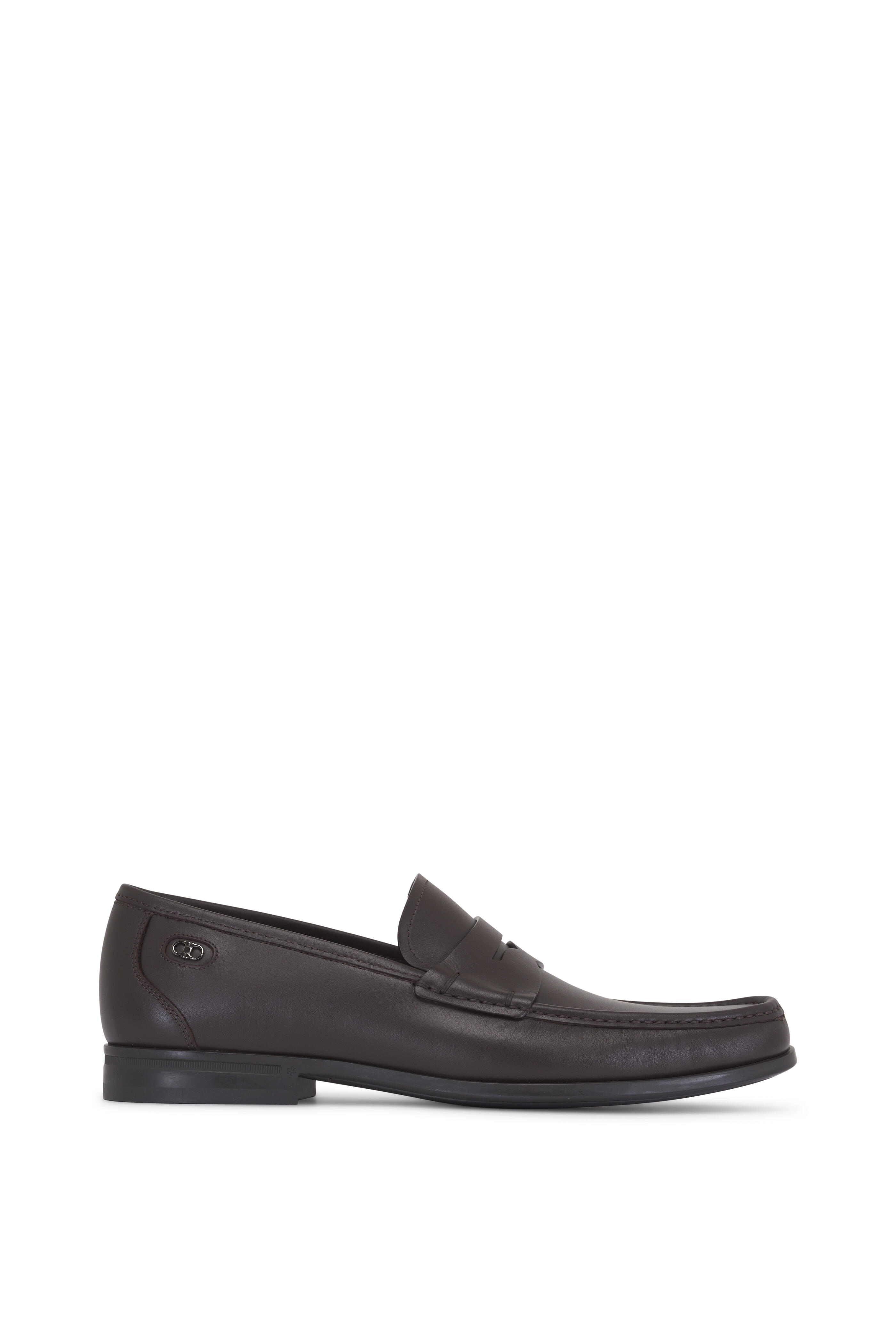 Ferragamo - Athen Brown Leather Penny Loafer
