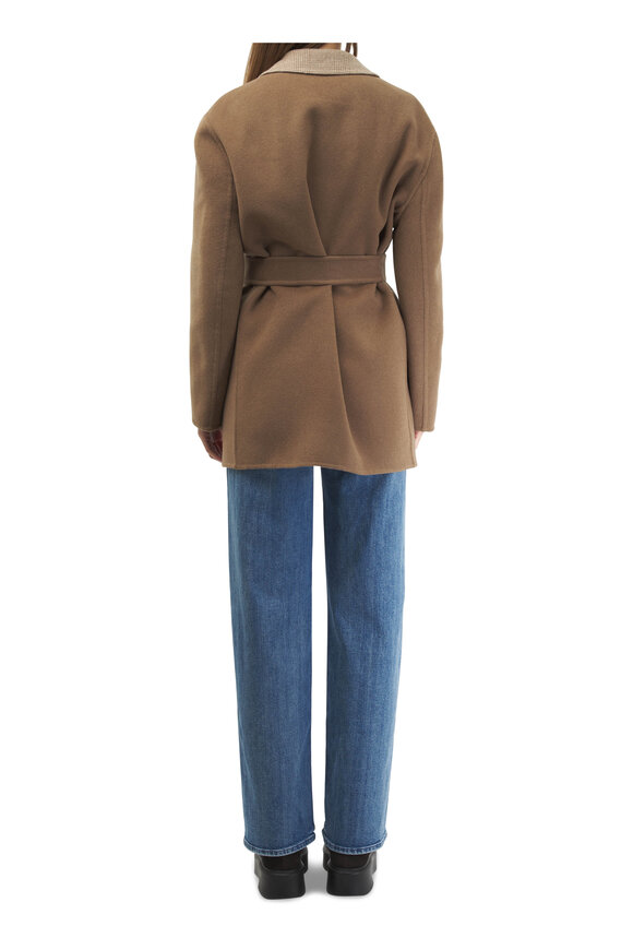 Max Mara - Mirko Brown Wool & Cashmere Belted Jacket