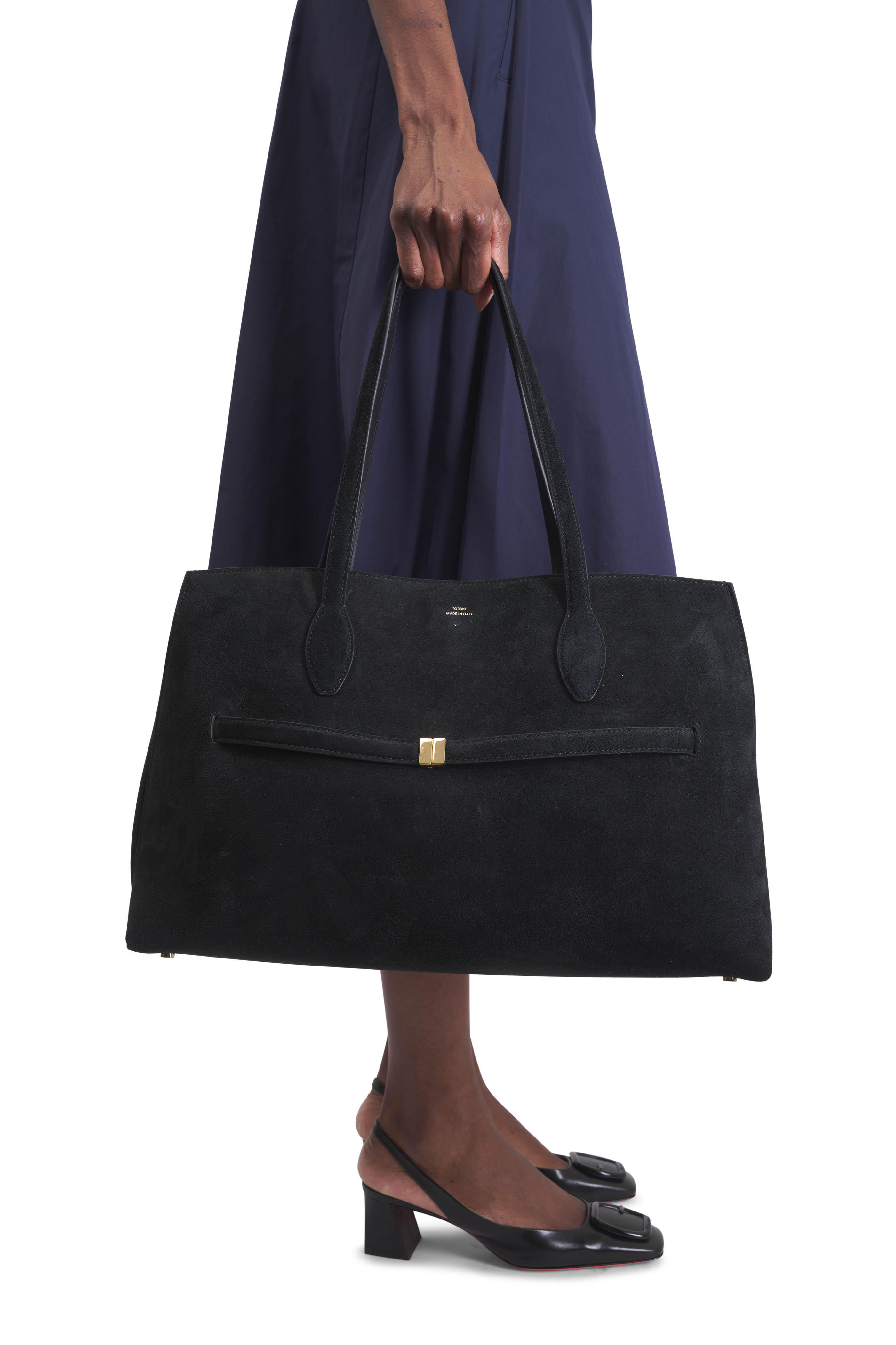 【TOTEME】Suede lounge tote トートバッグ/ 各色 Suede lounge tote black – TOTEME