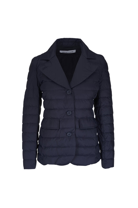 Veronica Beard Campbell Navy Down Dickey Jacket - view 1