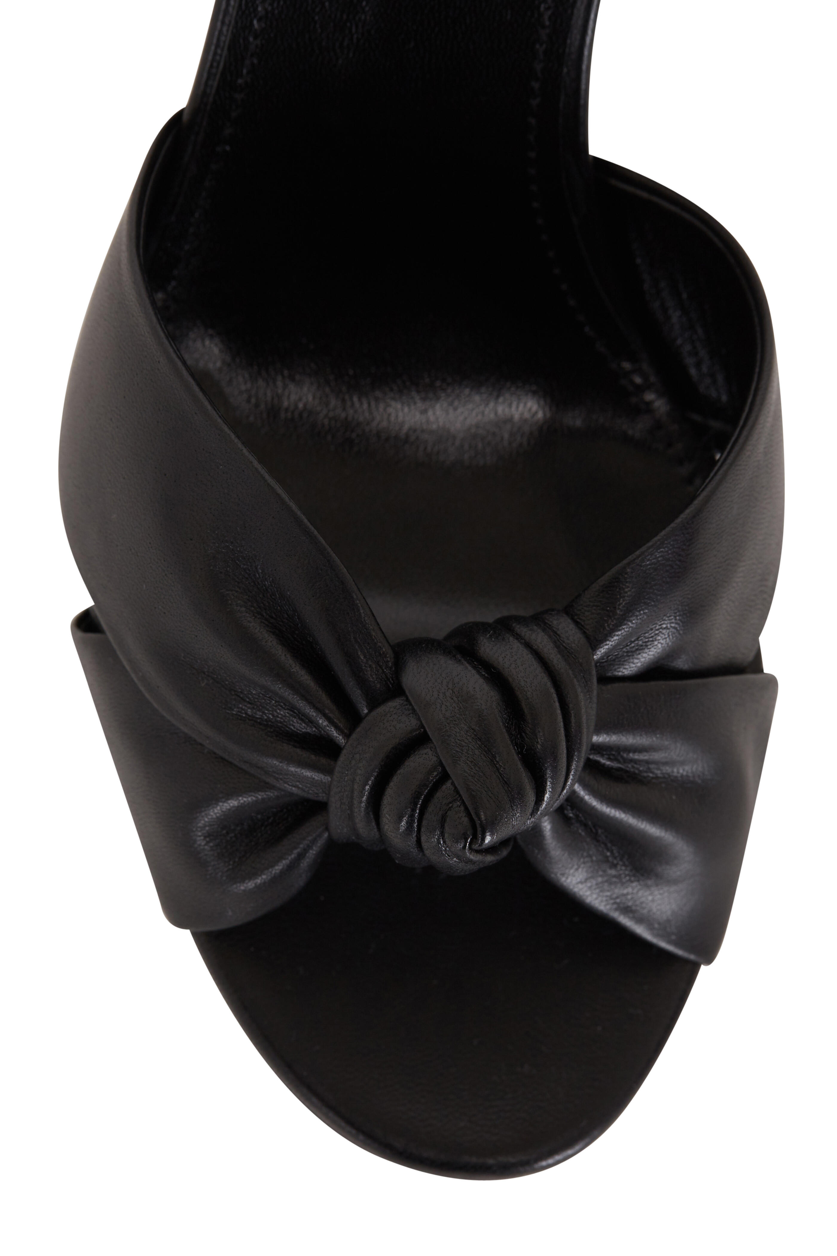 サンダル・ミュール Saint Laurent Black satin Bianca sandals Saint Laurent Bianca Satin Buckle Platform Sandals | Neiman