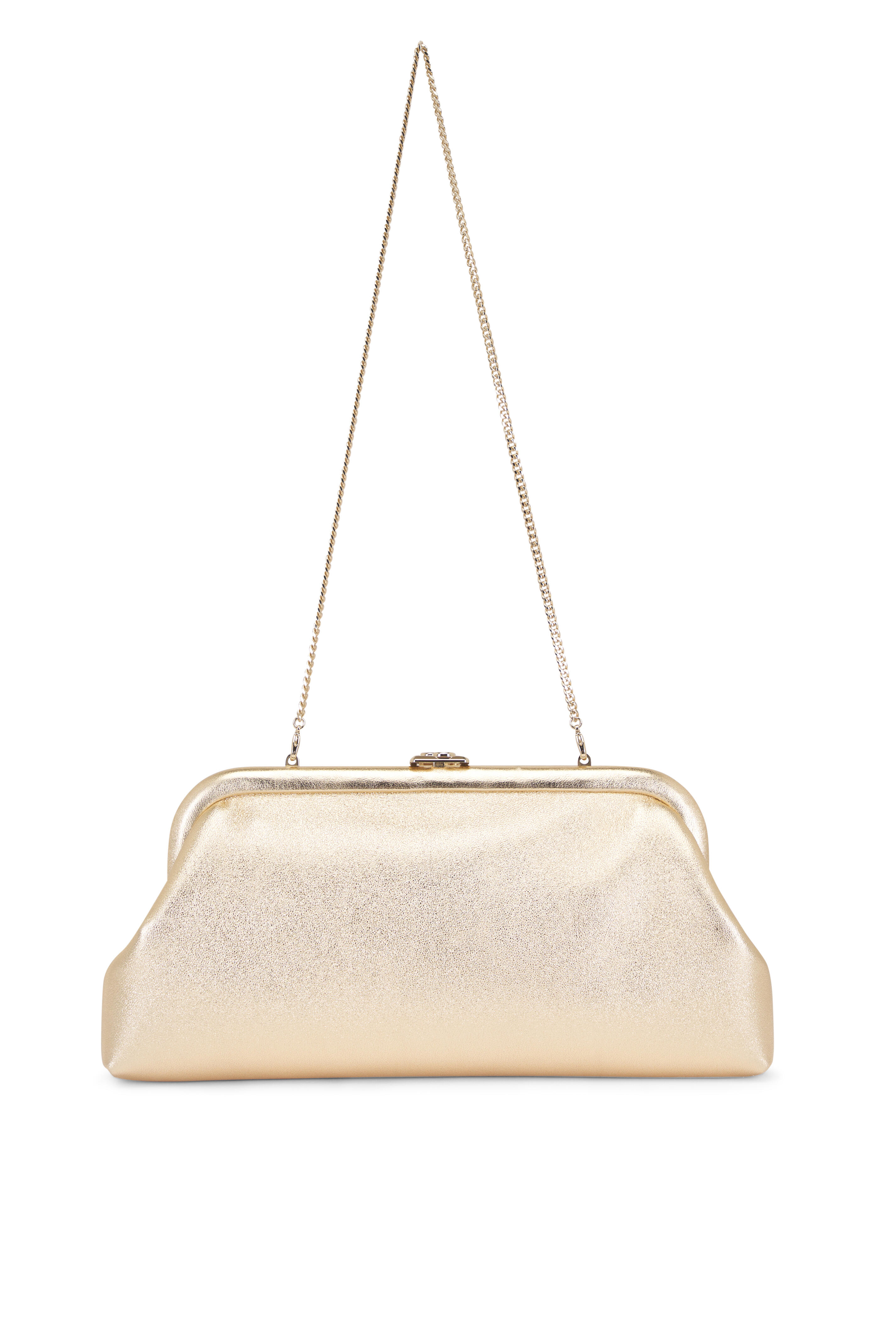 Jimmy Choo - Skylar Metallic Gold Clutch